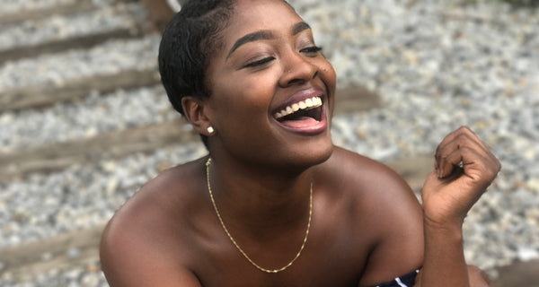 Black woman smiling